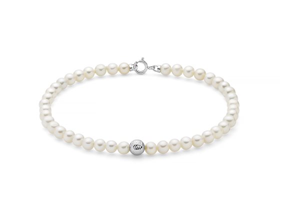 Bracelet Miluna Woman BRACC. PERLE BOULE E FANTASIA in Gold Perla PBR3713 - PBR3713